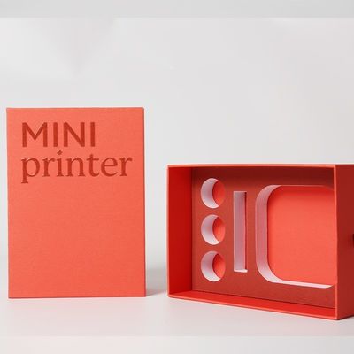 Özel Baskılı Karton Çekmece Kutusu Embossing Logo ve EVA Ekle