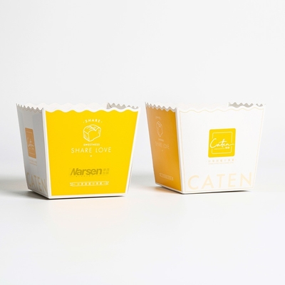 satın al Özel Logo Kaplı Kağıt Paket Kutusu Fransız Patatesleri İçin CMYK Baskı online manufacture