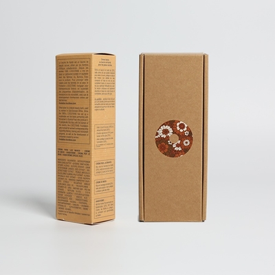 Ekolojik dostu özelleştirilmiş kalınlık için özel logo basılı zanaat kağıdı Tuck End Packaging